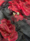 VK 4342 Organza Digital Printed Party Wear Saree Wholesale Price In Surat